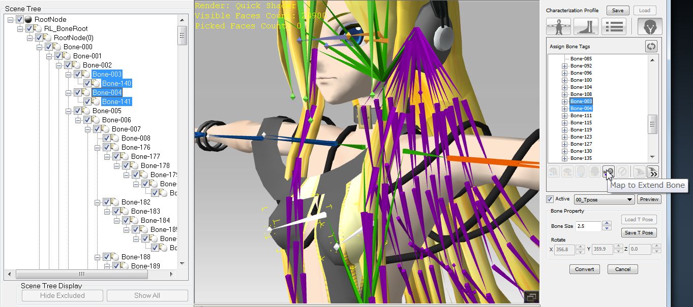 MMD Model to iClone5.4 3DX5.4